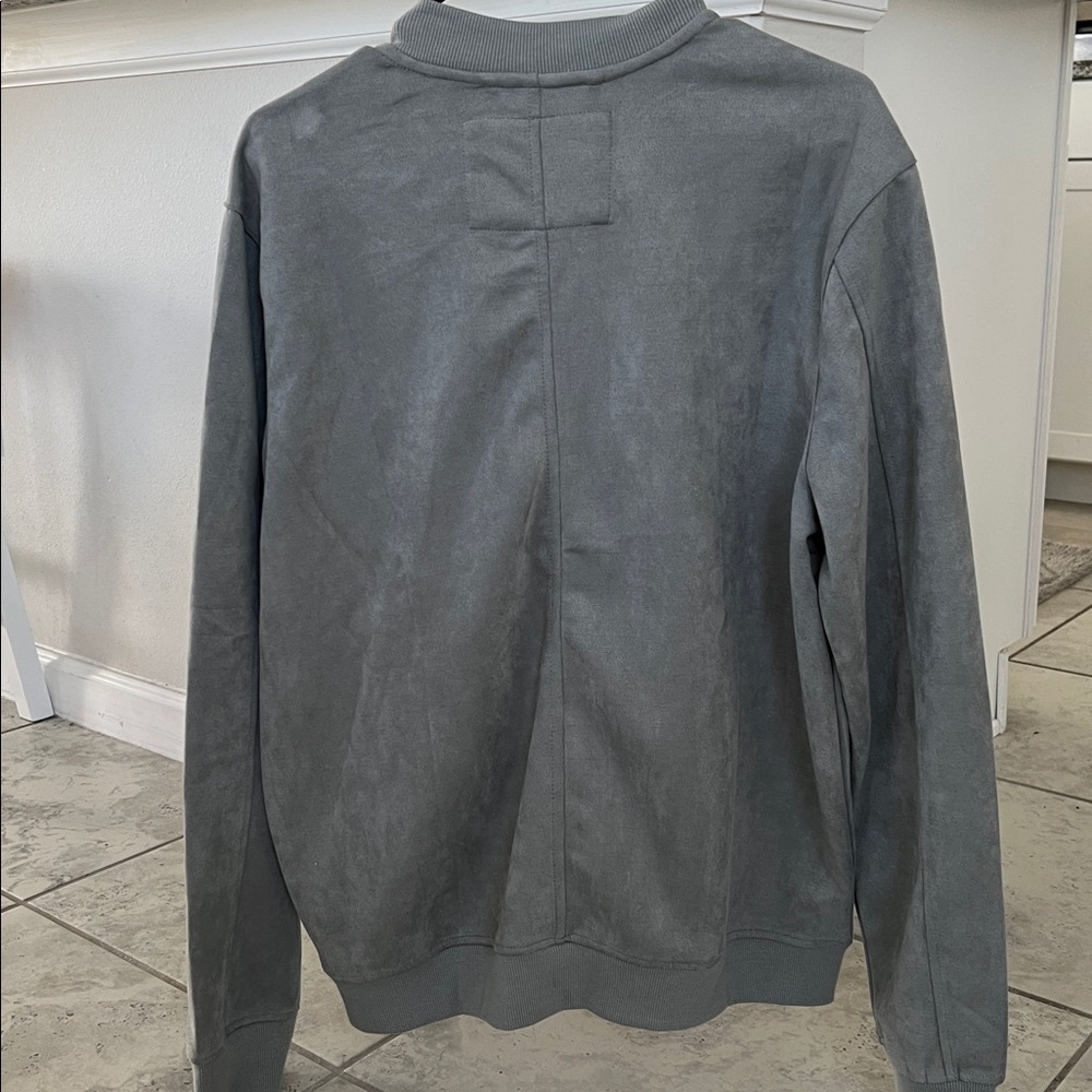 Ben Sherman Light Gray Bomber Jacket - Picture 4 of 6